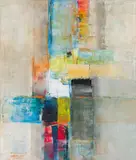Sinasi Bozatli, Downtown Manhattan, 2016, acrylic on canvas; unframed