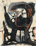 Walter Eckert, Untitled, mixed media on paper; unframed