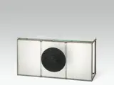 Franz Graf, Untitled, metal, glass, graphite on translucent paper