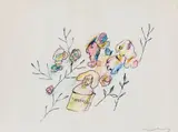 Oswald Oberhuber, Untitled, 1983, mixed media on paper; framed