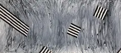 Rudi Stanzel, Untitled (finger painting), 1985, acrylic on canvas; unframed