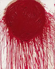 Schüttbild by Hermann Nitsch, 2021, Acryl auf Leinwand, sold Jul 2021