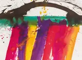 Markus Prachensky, Maremma, 1985, coloured ink on paper