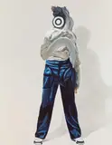 Thomas Riess, Mega-Phone, 2016, oil on canvas; unframed