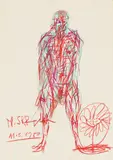 Franz Ringel, Untitled, 1980, mixed media on paper; unframed