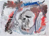 Hubert Schmalix, Untitled, 1983, mixed media on paper; unframed