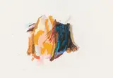 Max Weiler, Untitled, 1995, wax crayons on paper; framed