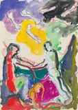 Alois Mosbacher, Untitled, 1983, mixed media on paper; unframed