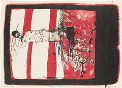 Giselbert Hoke, Untitled, 1972, lithograph; unframed