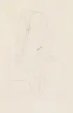 Bent over nude from the back by Gustav Klimt, c. 1907-08, pencil on paper, sold May 2021
