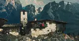 Oskar Mulley, Mountain village, c. 1930, oil on canvas