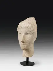 Fritz Wotruba, Head of a woman, 1946, cement cast