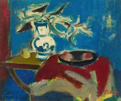Still life by Joseph Floch, 1958-60, oil on canvas, sold May 2021