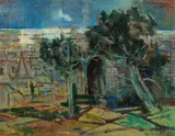 Joseph Floch, Citypark near San Francisco, 1955, oil on canvas