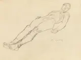 Anton Kolig, Lying male nude