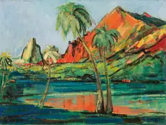 Maxim Kopf, Moorea, Tahiti, oil on canvas