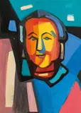 Hilde Goldschmidt, Abstract portrait, 1979/80, oil on canvas