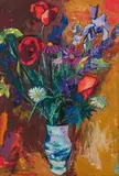 Maximilian Florian, Still life with flowers, 1962, oil on canvas