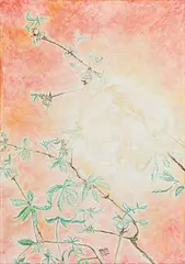 Erwin Dom Osen, Hazelnut twig, oil on canvas