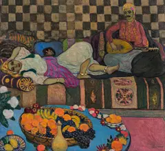 André Suréda, Oriental scene, oil on canvas