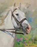 Wojciech Kossak, Head of a white horse