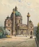 Ernst Graner, St. Charles Church in Vienna