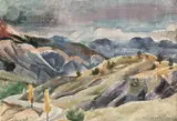 Willy Eisenschitz, Landscape, watercolour on paper