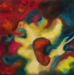 Greta Freist, Untitled, oil on hardboard