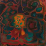 Greta Freist, L'Araignée - The spider, 1964, oil on canvas