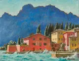 Karl Felkel, Capri, oil on canvas