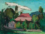 Robin Christian Andersen, Landscape with houses near Mönichkirchen