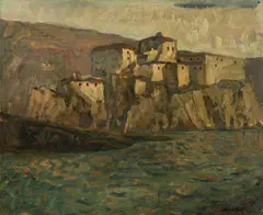 Hans Josef Weber Tyrol, Kufstein Fortress, oil on canvas