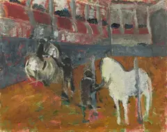 Silvia Koller, Hofreitschule, oil on canvas