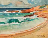 Leo Putz, Little bay II (Rio), 1930, oil on cardboard