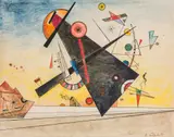 Vasilij Dmitrievich Bobrov, Untitled, 1921, mixed media on paper