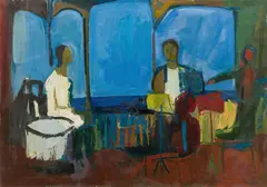 Sándor Zugor, Bartók's concert, oil on canvas