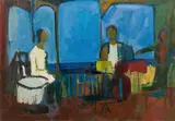 Sándor Zugor, Bartók's concert, oil on canvas