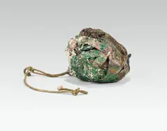 Untitled by Erwin Wurm, mixed media (papier maché, cord, etc.), painted, offered May 2021