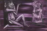 Hubert Schmalix, Untitled, 1982, oil on canvas; unframed