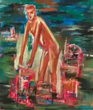 Hubert Schmalix, Untitled, 1982, oil on canvas; unframed