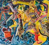 Thomas Reinhold, Untitled, 1982, oil on canvas; unframed