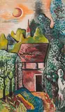 Alfred Wickenburg, Park landscape, Wiesbach, 1931, oil on canvas; framed
