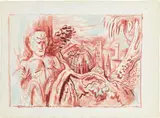 Alfred Wickenburg, Boboli Garten, Florenz, 1959, watercolour on paper; framed