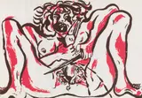 Otto Muehl, Untitled, mixed lot of 2 screen prints (from the 12 Actions portfolio)