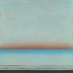 Eduard Angeli, Waves, 2020, pastel on canvas; framed