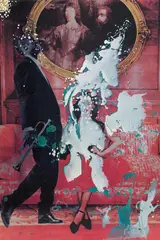 Gernot Schauer, Louis Armstrong, 2021, colour photograph on aluminium, revised; framed
