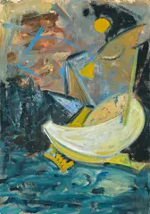 Thomas Reinhold, Untitled, mixed media on paper; unframed