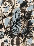 Gunter Damisch, Untitled, 1989, mixed media on paper; unframed