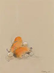 Renate Bertlmann, Untitled, 1973, mixed media on paper; unframed