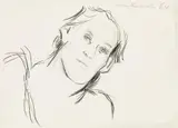 Maria Lassnig, Krankenhaus 64, 1964, graphite on paper; unframed